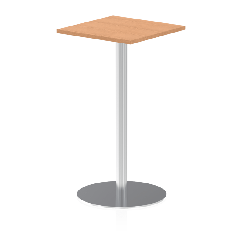 Italia Square Poseur Table Silver Leg - Image 11