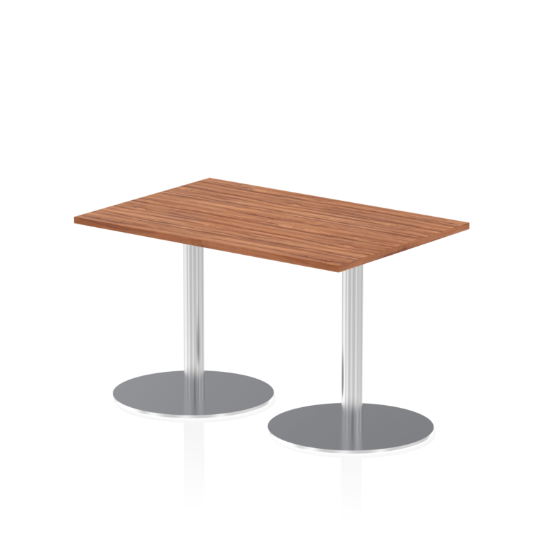 Italia Rectangular Poseur Table Silver Leg - Image 2