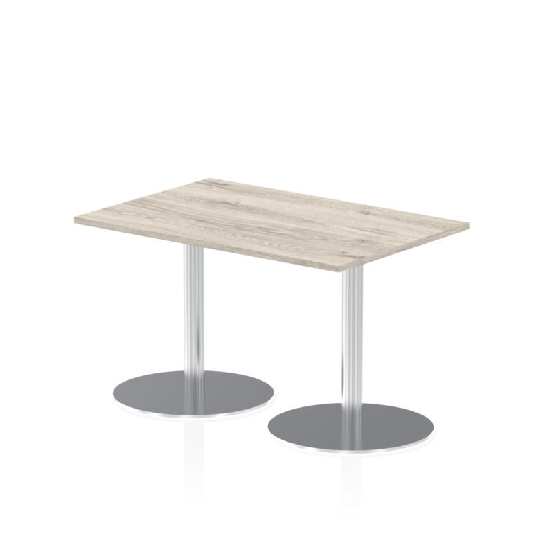 Italia Rectangular Poseur Table Silver Leg - Image 6