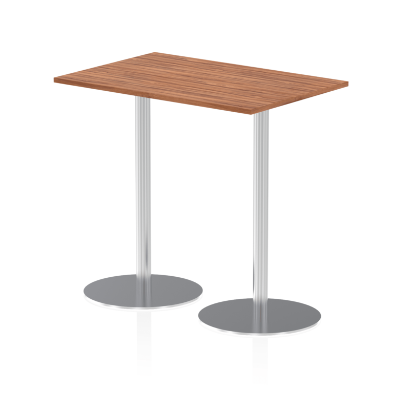 Italia Rectangular Poseur Table Silver Leg - Image 8