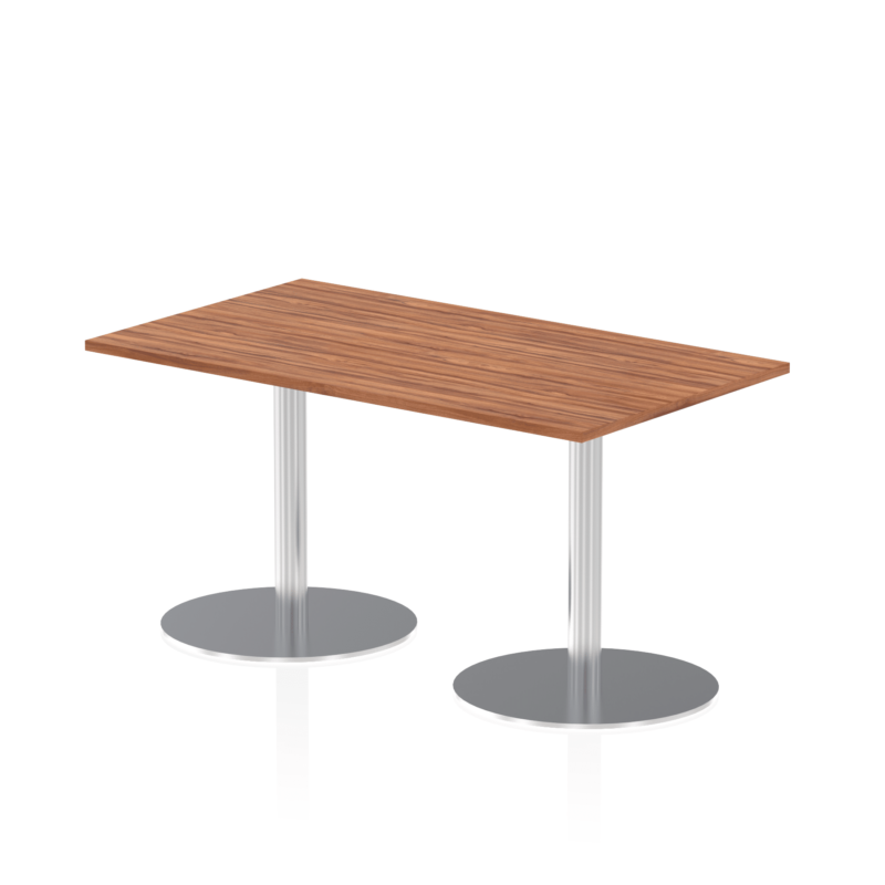 Italia Rectangular Poseur Table Silver Leg - Image 14