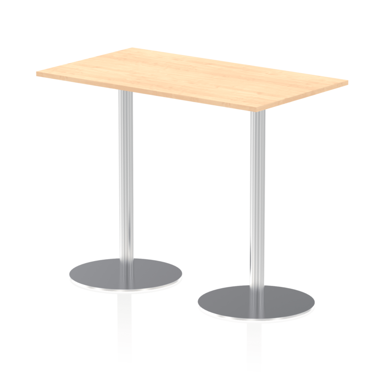 Italia Rectangular Poseur Table Silver Leg - Image 22