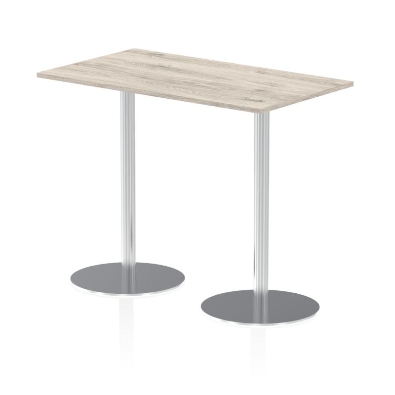 Italia Rectangular Poseur Table Silver Leg - Image 24