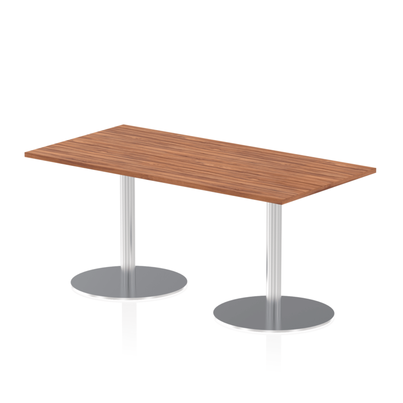 Italia Rectangular Poseur Table Silver Leg - Image 26
