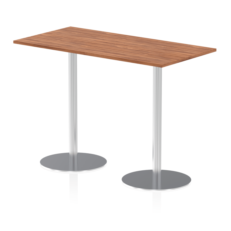Italia Rectangular Poseur Table Silver Leg - Image 32
