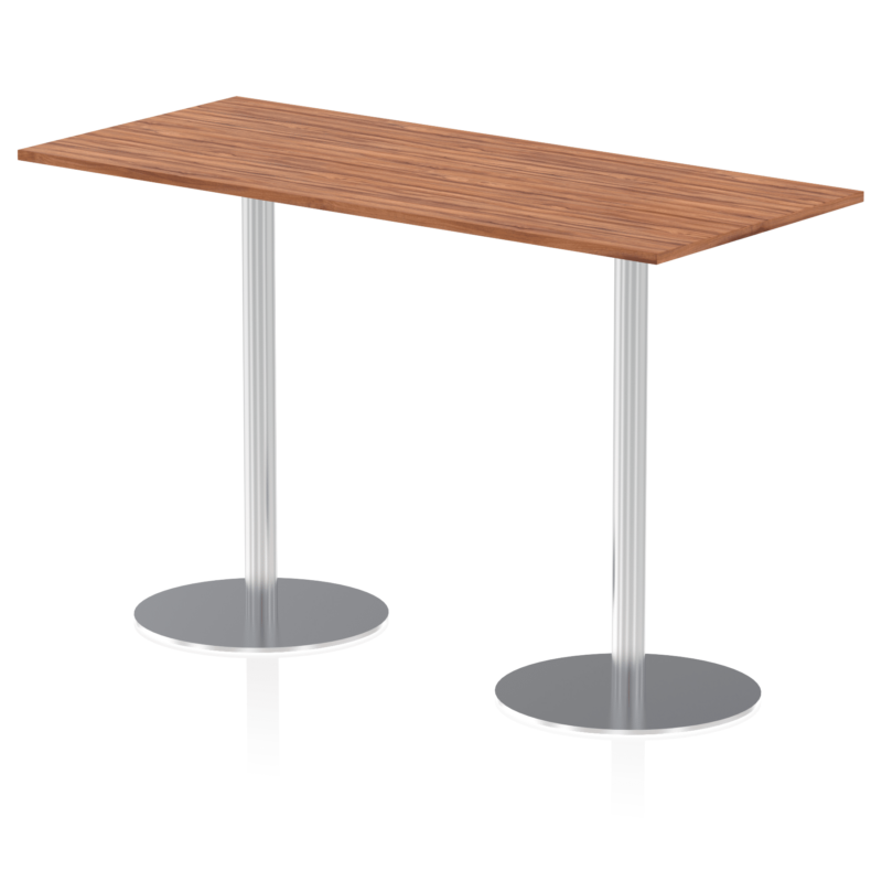 Italia Rectangular Poseur Table Silver Leg - Image 44