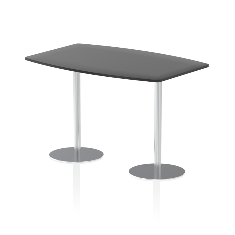 Italia High Gloss Boardroom Table Silver Leg - Image 3