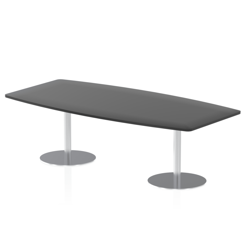 Italia High Gloss Boardroom Table Silver Leg - Image 5
