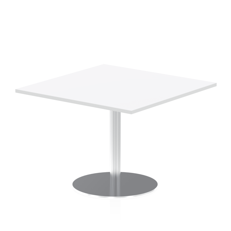 Italia Square Poseur Table Silver Leg - Image 15