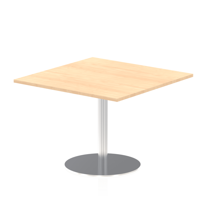 Italia Square Poseur Table Silver Leg - Image 16