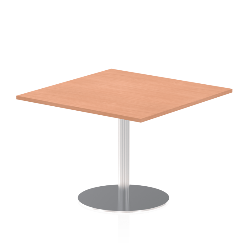 Italia Square Poseur Table Silver Leg - Image 25