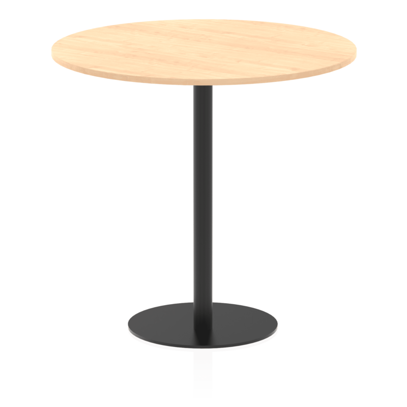 Italia Round Poseur Table Black Leg - Image 46