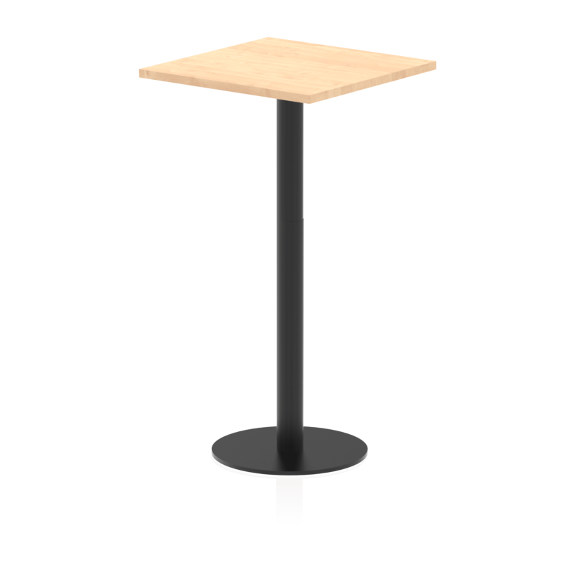Italia Square Poseur Table Black Leg - Image 10