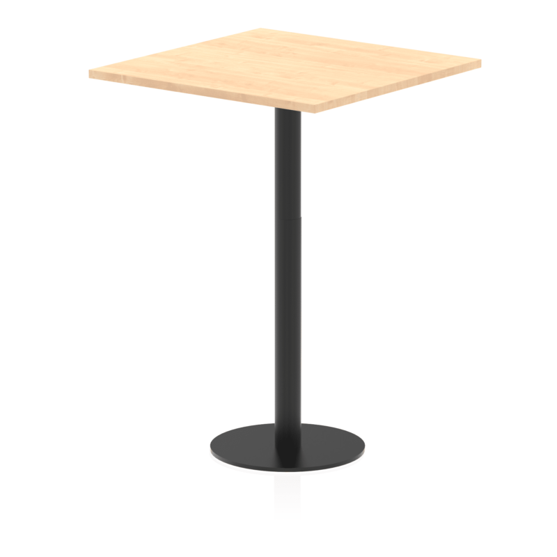 Italia Square Poseur Table Black Leg - Image 22