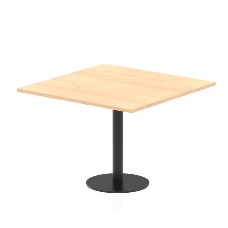 Italia Square Poseur Table Black Leg - Image 28
