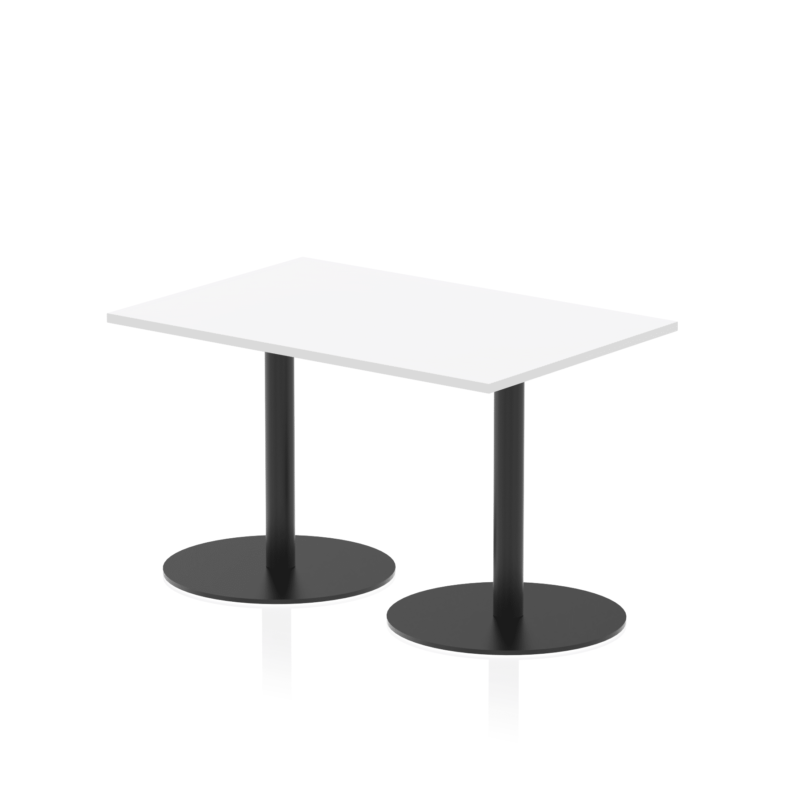 Italia Rectangular Poseur Table Black Leg - Image 3
