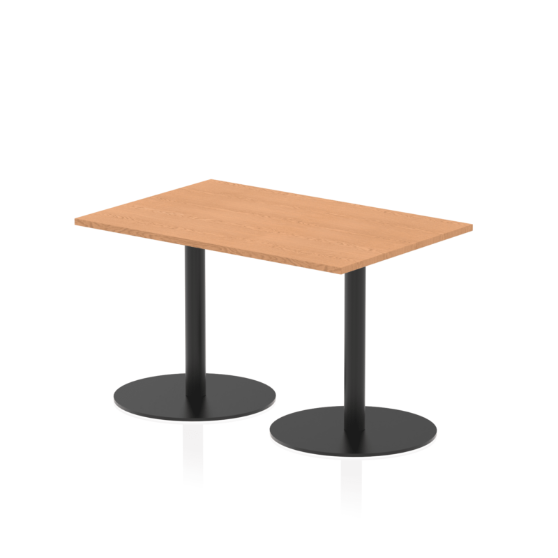 Italia Rectangular Poseur Table Black Leg - Image 5