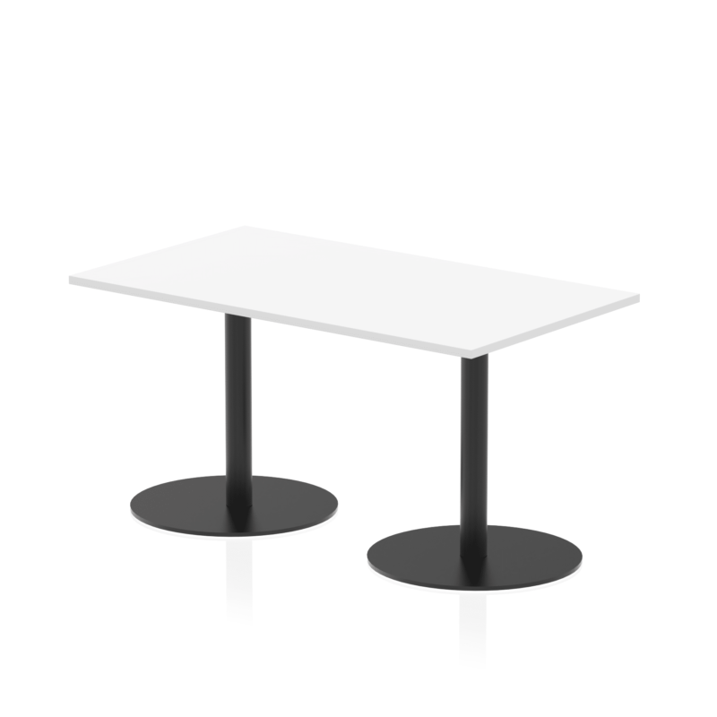 Italia Rectangular Poseur Table Black Leg - Image 15