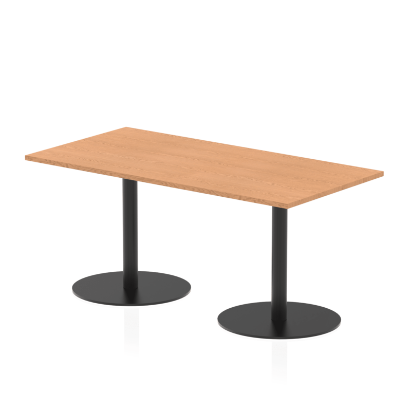 Italia Rectangular Poseur Table Black Leg - Image 29