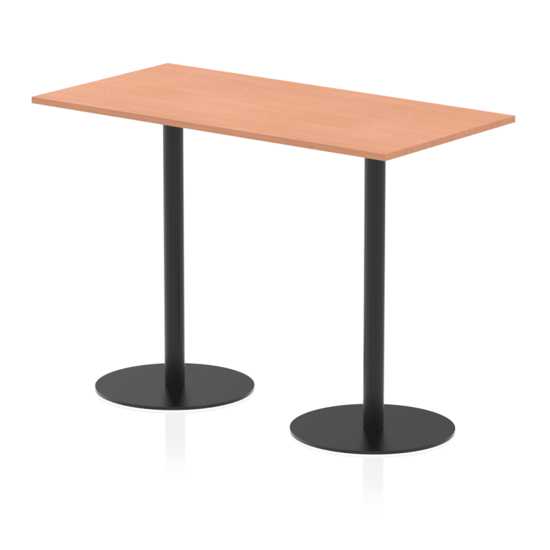 Italia Rectangular Poseur Table Black Leg - Image 31