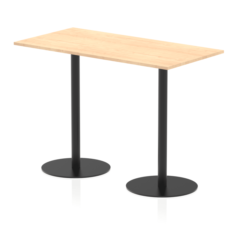 Italia Rectangular Poseur Table Black Leg - Image 34