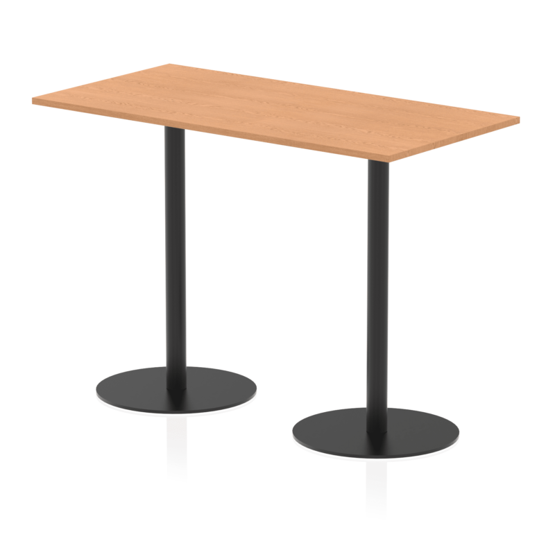 Italia Rectangular Poseur Table Black Leg - Image 35