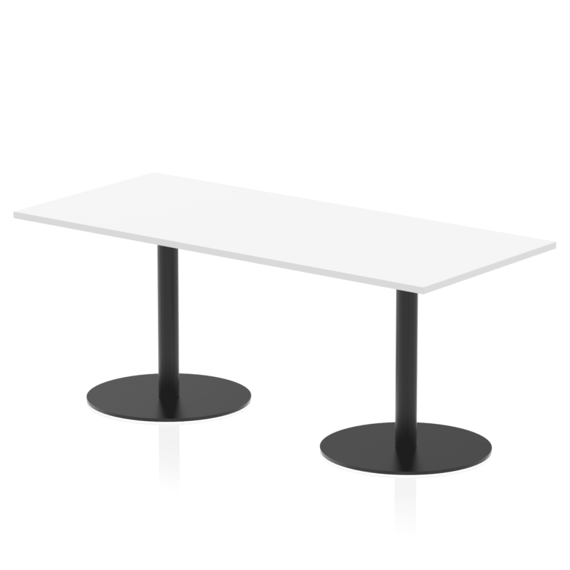 Italia Rectangular Poseur Table Black Leg - Image 39