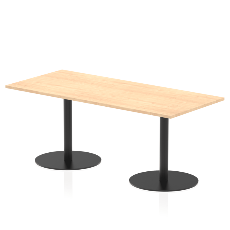 Italia Rectangular Poseur Table Black Leg - Image 40