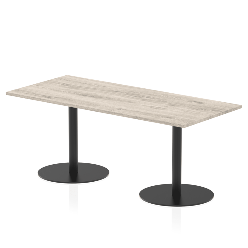Italia Rectangular Poseur Table Black Leg - Image 42