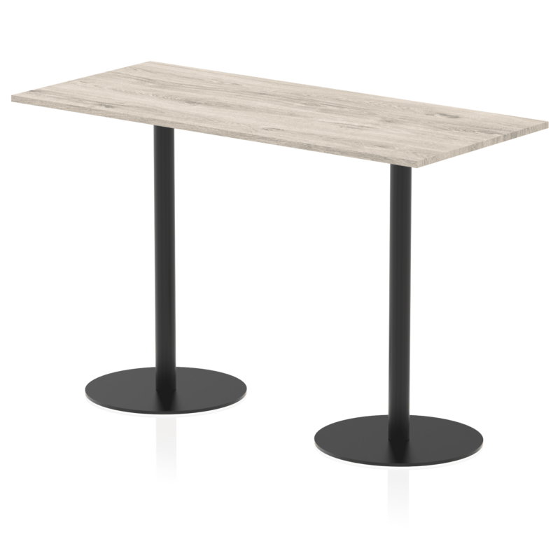 Italia Rectangular Poseur Table Black Leg - Image 48