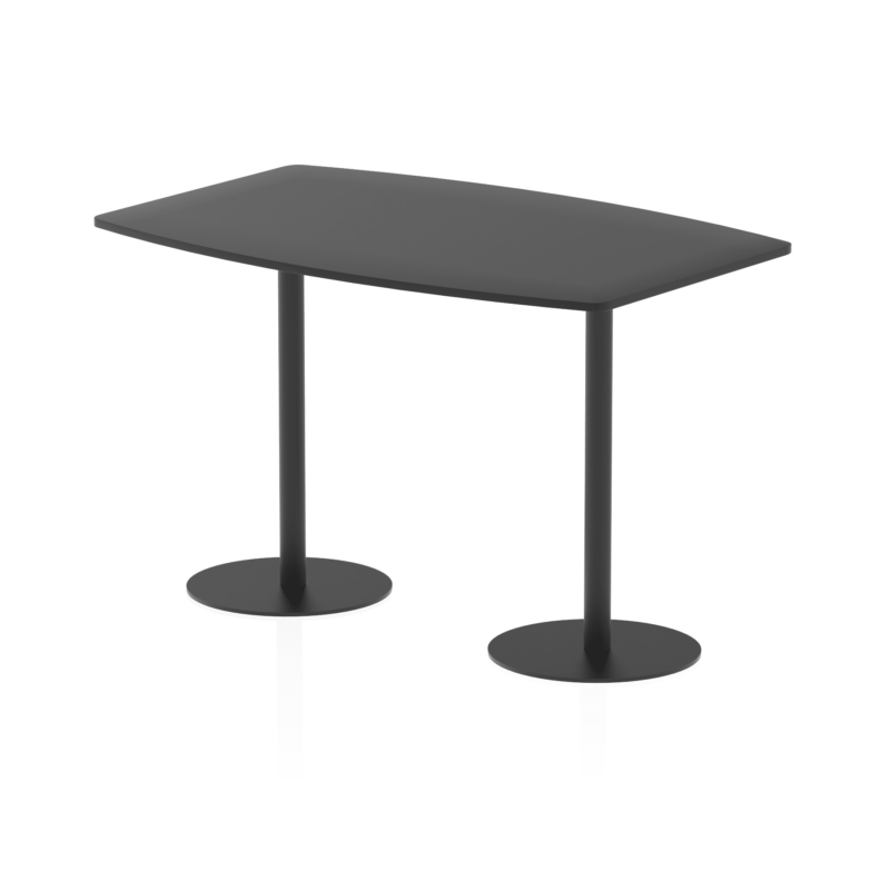 Italia High Gloss Boardroom Table Black Leg - Image 3