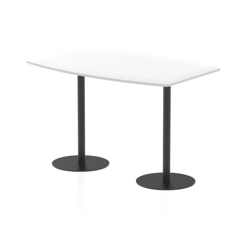Italia High Gloss Boardroom Table Black Leg - Image 4