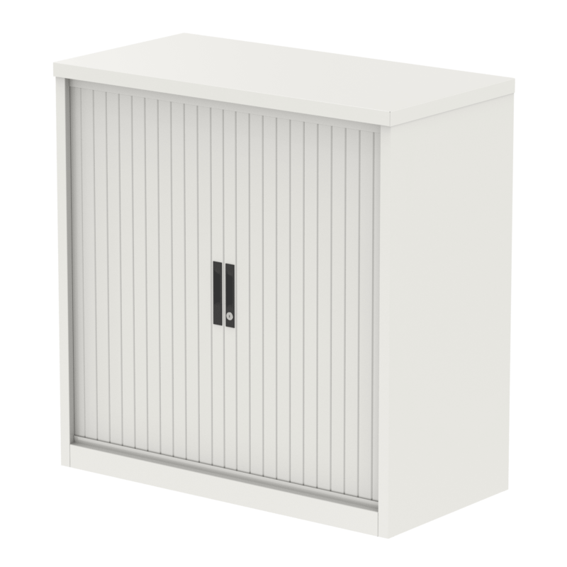 Qube Side Tambour Cupboard With Shelves - Image 5