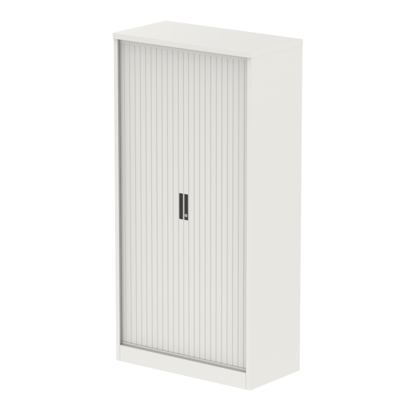 Qube Side Tambour Cupboard With Shelves - Image 3