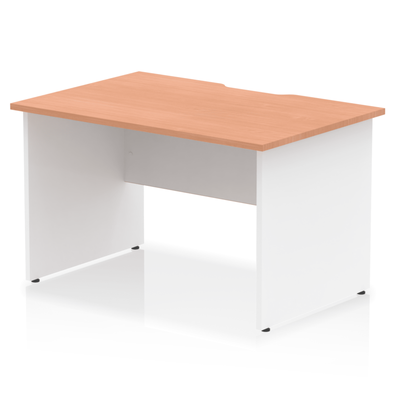 Impulse Scalloped Edge 1200mm Straight Desk Panel End Leg - Image 8