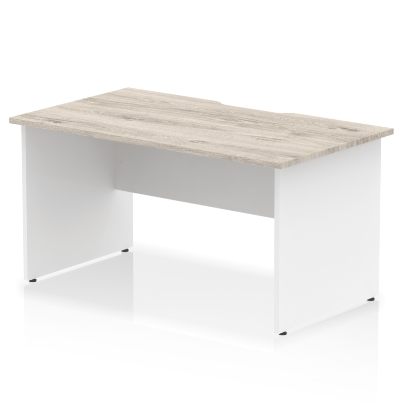 Impulse Scalloped Edge 1400mm Straight Desk Panel End Leg - Image 9