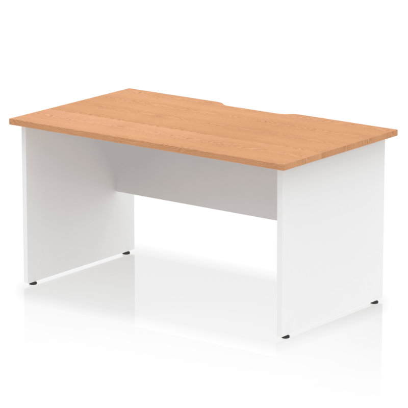 Impulse Scalloped Edge 1400mm Straight Desk Panel End Leg - Image 11