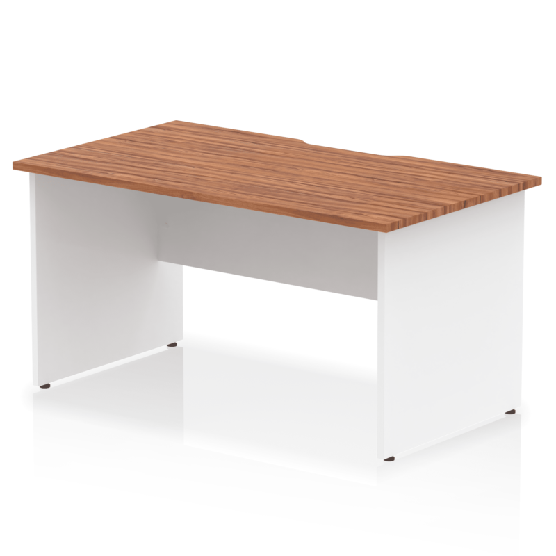 Impulse Scalloped Edge 1400mm Straight Desk Panel End Leg - Image 12