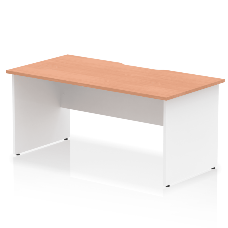Impulse Scalloped Edge 1600mm Straight Desk Panel End Leg - Image 8
