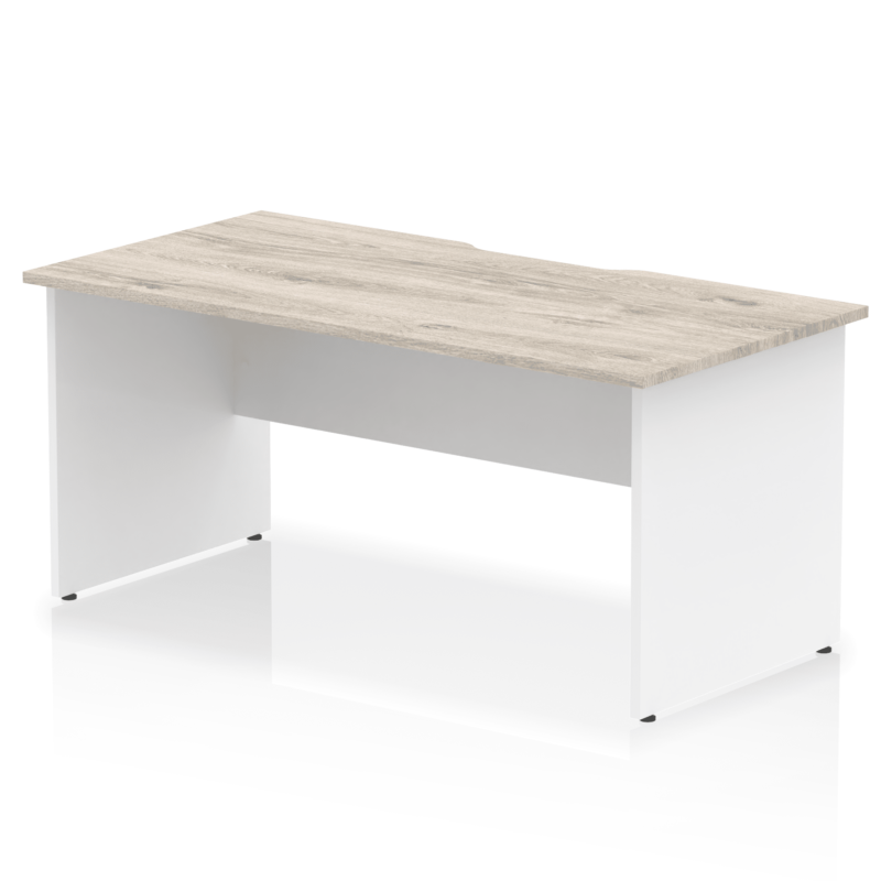 Impulse Scalloped Edge 1600mm Straight Desk Panel End Leg - Image 9