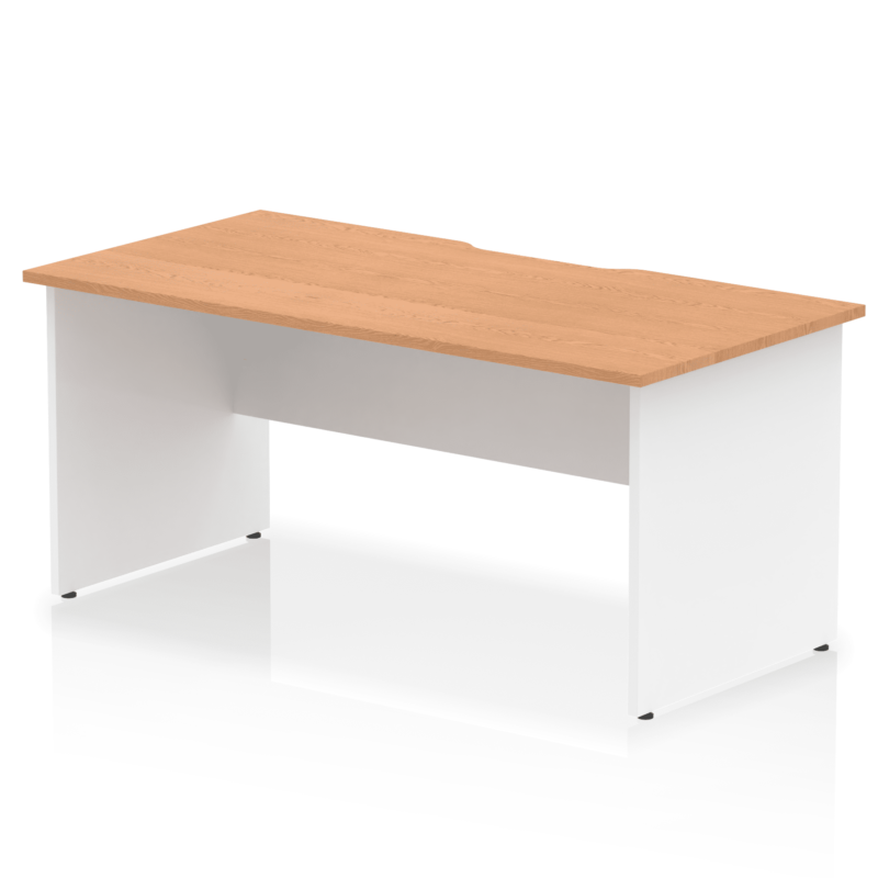 Impulse Scalloped Edge 1600mm Straight Desk Panel End Leg - Image 11