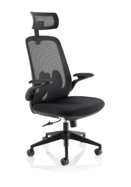 OE - Sigma Executive Mesh Chair With Folding Arms