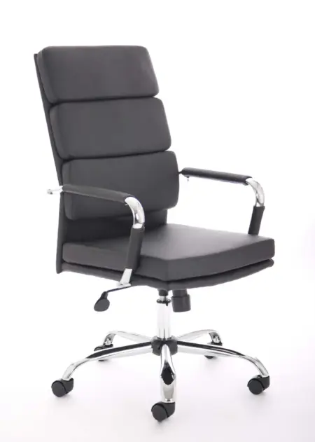 Advocate Medium Back Bonded Leather Executive Office Chair with Arms