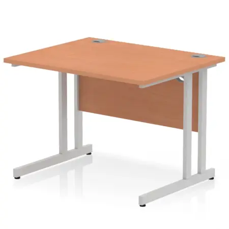 Impulse 1000mm Straight Desk Cantilever Leg